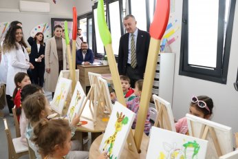 Büyükakın, Lokomotif Köy’de çocuklarla buluştu