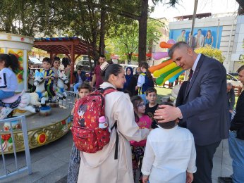 Çocuklar bayram coşkusunu Anıtpark’ta yaşadı