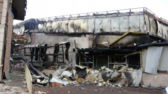 Market alev alev yanmıştı, tahribatın boyutu ortaya çıktı
