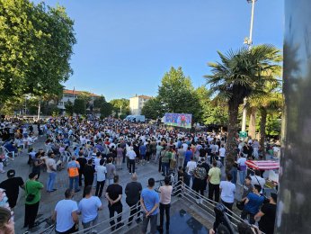 Gölcük’te milli heyecan Anıtpark’ta yaşandı