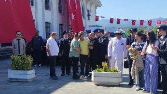 Şehit polis için Emniyet Müdürlüğü’nde tören
