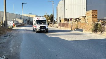 Forklift devrildi: 1 yaralı