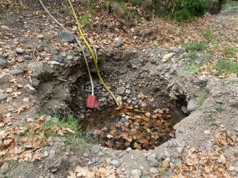 Derenin kuruduğunu ilk kez gördüler