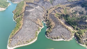 Yangın sonrası yürek burkan manzara