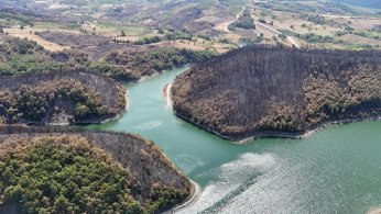 Yangın sonrası yürek burkan manzara
