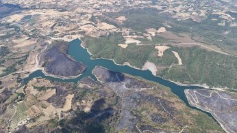 Yangın sonrası yürek burkan manzara