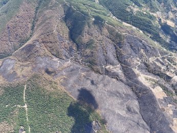 Yangın sonrası yürek burkan manzara