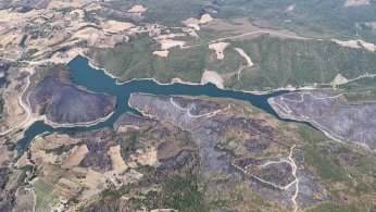 Yangın sonrası yürek burkan manzara