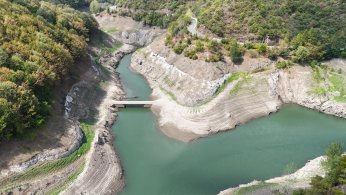 Yuvacık Barajı’nda eski köprü göründü