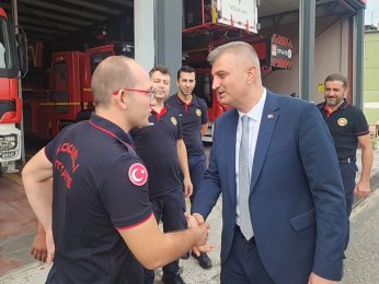 Sezer’den İtfaiye Haftası ziyareti