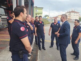 Sezer’den İtfaiye Haftası ziyareti