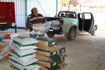 Yangın mağduru üreticilere destek