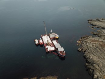 Karaya oturan gemi kurtarıldı