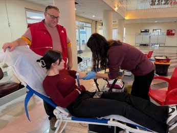 Belediyedeki kan bağışına yoğun ilgi