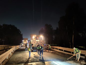 Yol bakım onarımı gece gündüz sürüyor