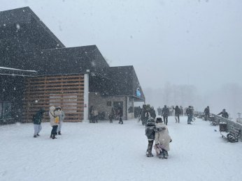 Kuzuyayla’da muhteşem kar manzarası