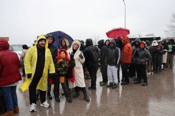 Kuzuyayla’da muhteşem kar manzarası