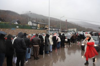 Kuzuyayla’da muhteşem kar manzarası