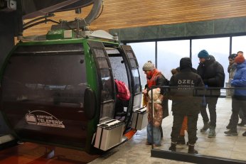 Kuzuyayla’da muhteşem kar manzarası