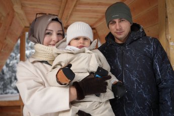 Kartepe’de kar sevinci