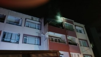 Evde çıkan yangın paniğe yol açtı