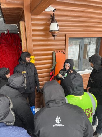 Kuzuyayla’da kış tatbikatı