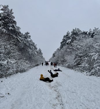 Kartepe’de kar kalınlığı 77 cm