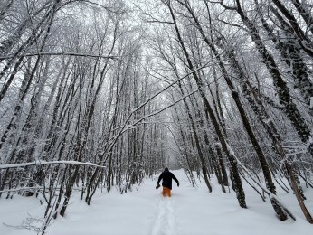 Karla kaplı yollarda  adrenalin yaşadılar