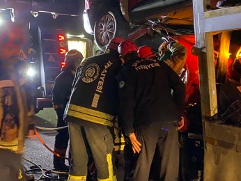 TEM’de vinç destekli kurtarma