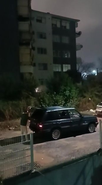 Çarptığı araca levye ile saldırdı