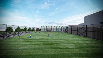 Dev spor tesisinde ilerleme yüzde 51