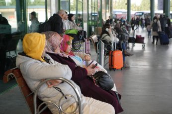 Otogarda bayram yoğunluğu
