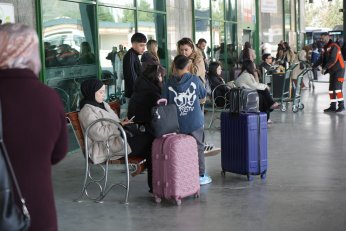 Otogarda bayram yoğunluğu