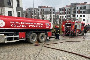 Ahır yangınında 50 küçükbaş öldü