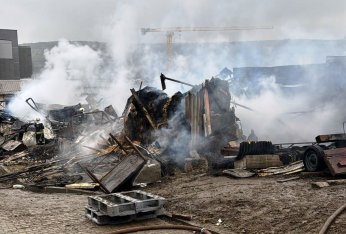 Ahır yangınında 50 küçükbaş öldü