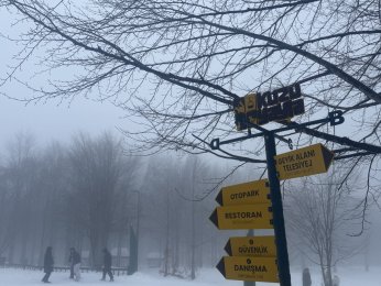 Kuzuyayla’da kar ve bayram sevinci