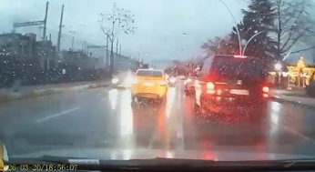 Trafik magandasının ehliyetine el konuldu