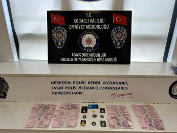 Altın dolu kasayı çalmıştı, yakalandı