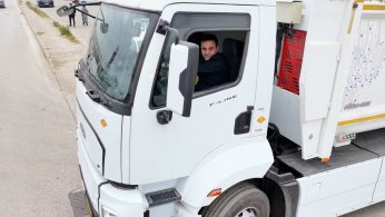 Temizlik filosuna elektrikli çöp kamyonu