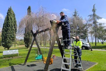 Sekapark’taki oyun alanlarına bakım