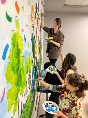 Kocaelispor’a özel duvar resmi tasarladılar