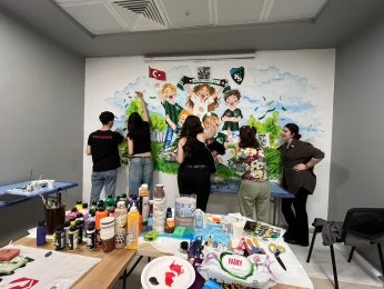 Kocaelispor’a özel duvar resmi tasarladılar