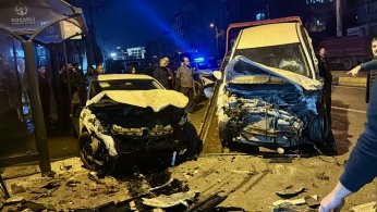 5 aracın karıştığı kazada 1 yaralı