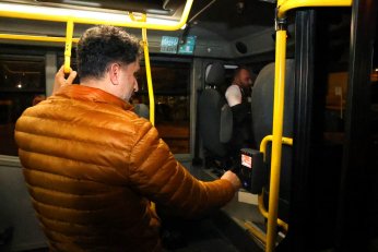 Büyükşehir’in gece seferlerine yoğun ilgi