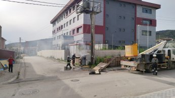 Trafo yangını paniğe neden oldu