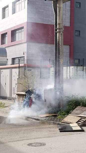 Trafo yangını paniğe neden oldu