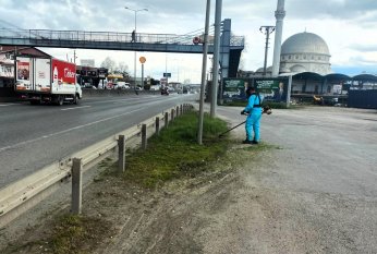 Yol kenarlarında kapsamlı temizlik