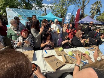 Gölcük'te 2. Geleneksel Örgü Şöleni başladı