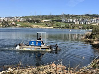 Gölkaypark’taki gölet atıklardan arındırıldı