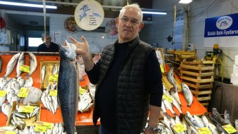 Balık tezgahları kış aylarını aratmıyor